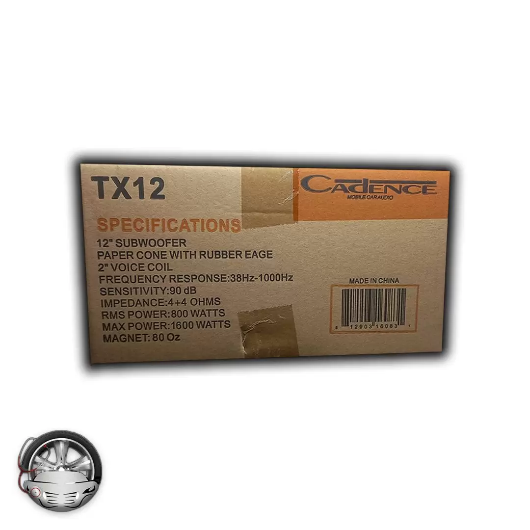 ساب ووفر خودرو CADENCE مدل TX12 کدنس 12اینچ